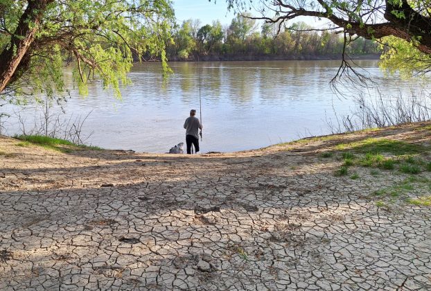 Szeged, horgász, Tisza part, Tisza, folyó, időjárás